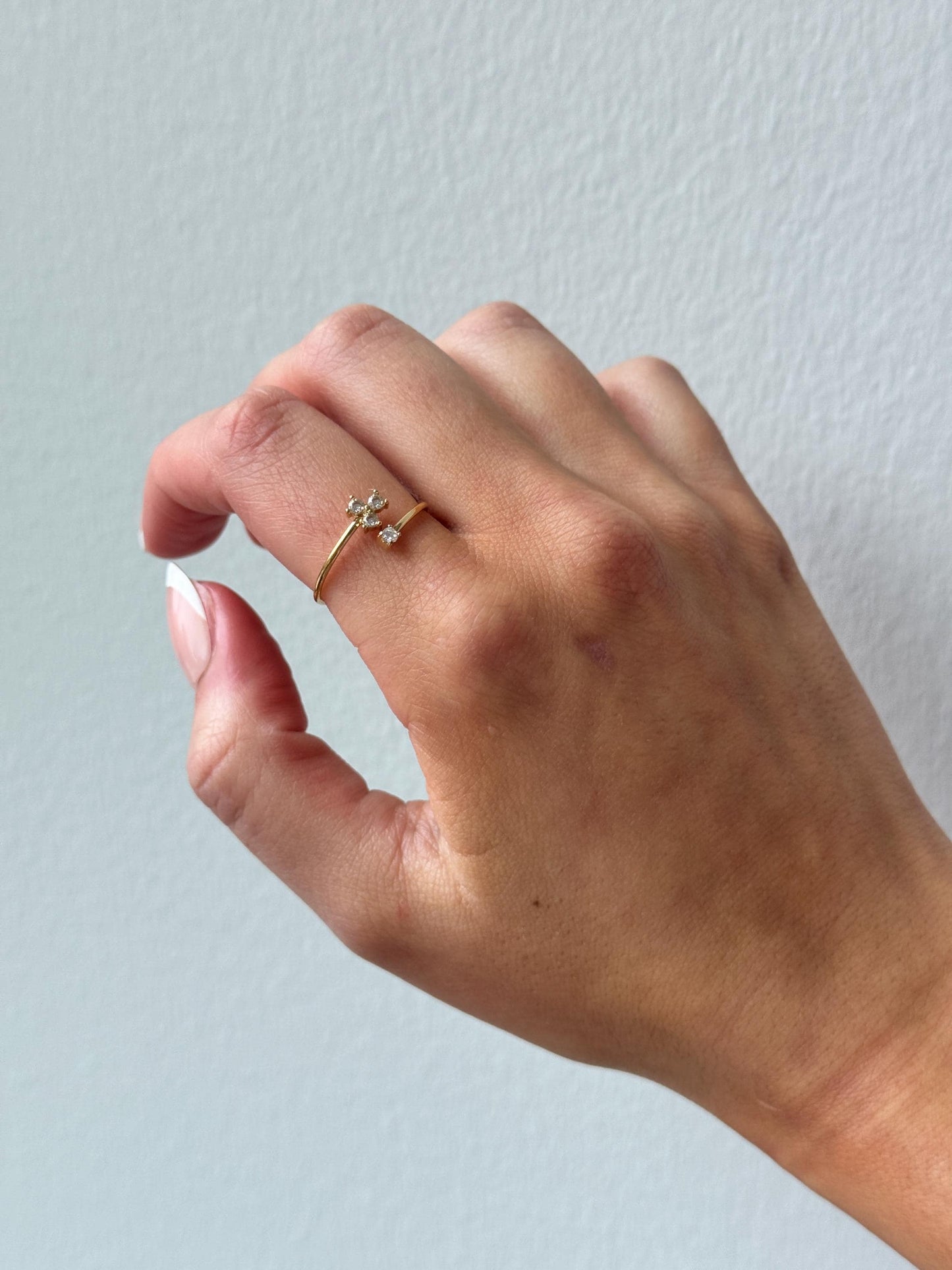 Gold ring adjustable, dainty gold rings for women, bridesmaid ring gift for her, vintage adjustable ring, open ring, unique girlfriend gift