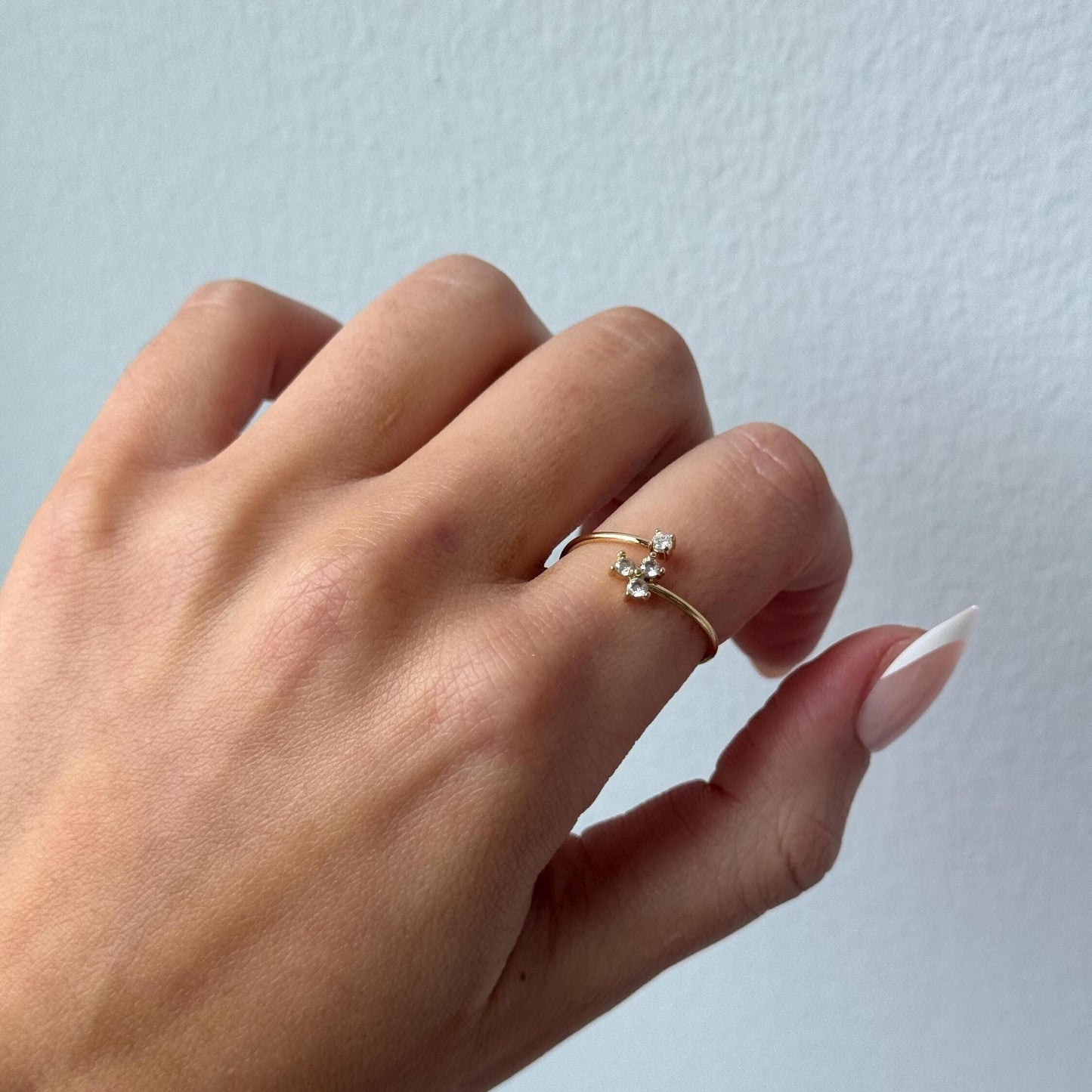 Gold ring adjustable, dainty gold rings for women, bridesmaid ring gift for her, vintage adjustable ring, open ring, unique girlfriend gift