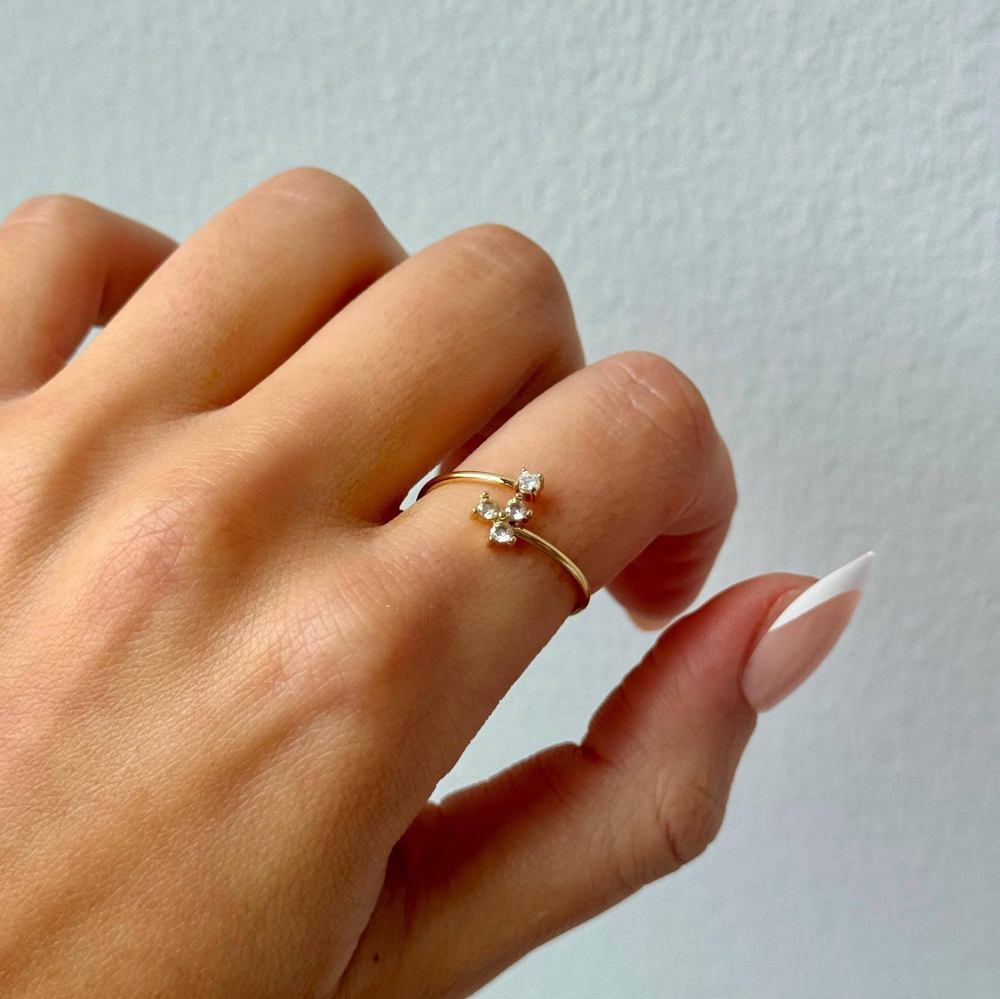 Gold ring adjustable, dainty gold rings for women, bridesmaid ring gift for her, vintage adjustable ring, open ring, unique girlfriend gift