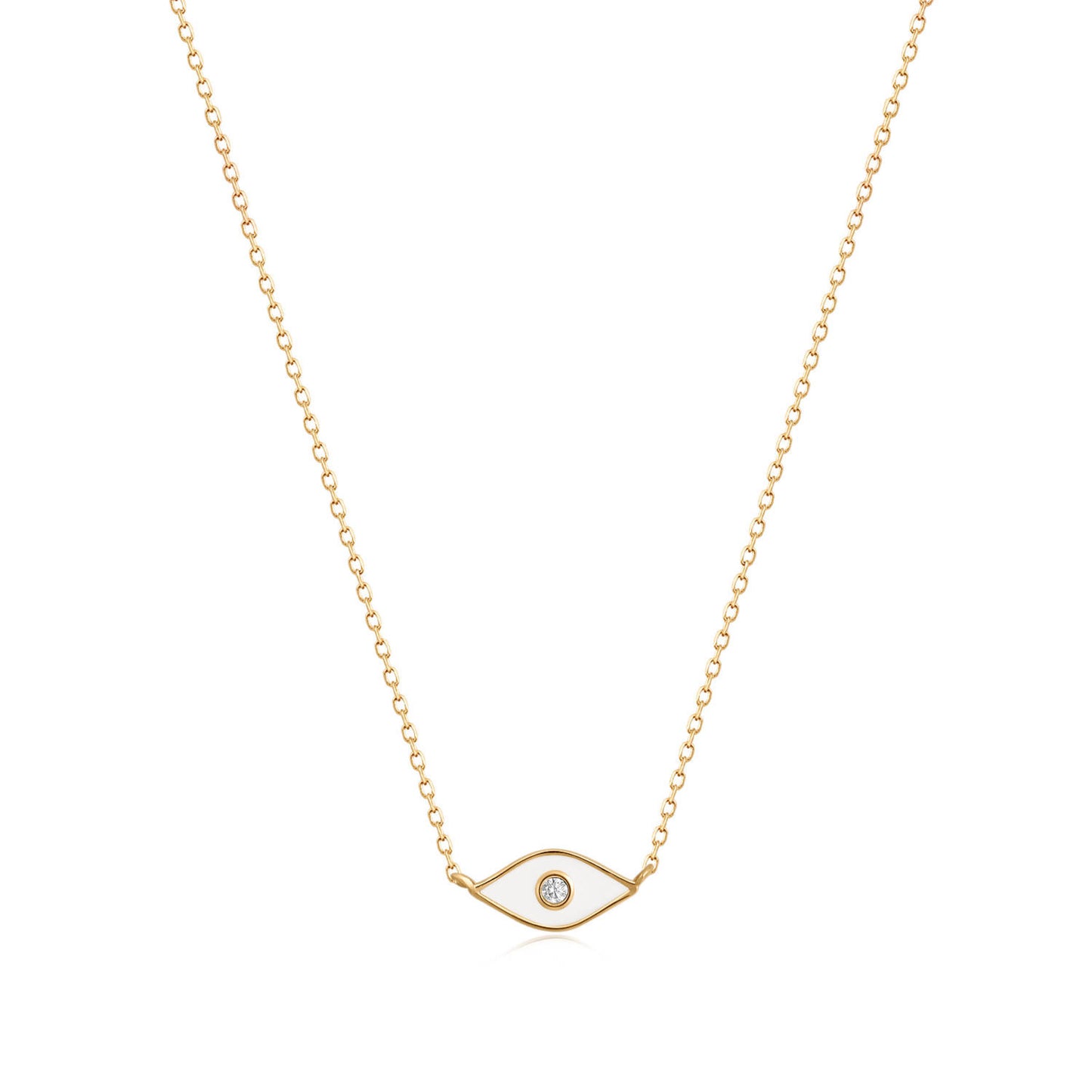 Enamel Evil Eye Necklace
