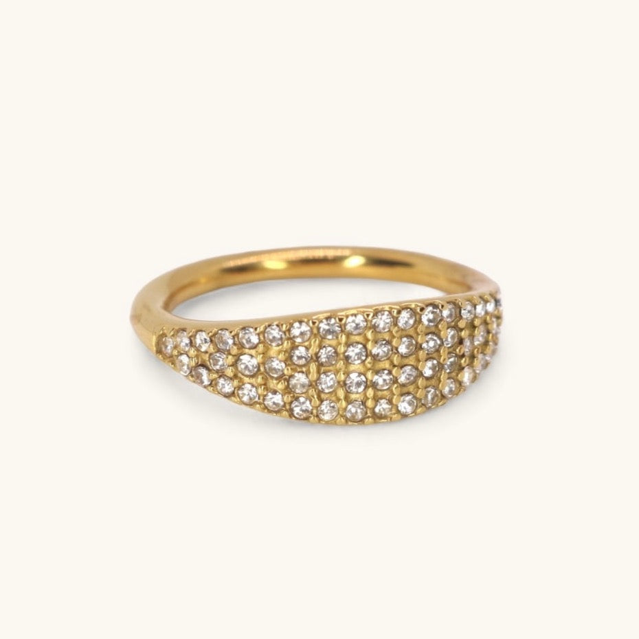 Falia Pave Signet Ring