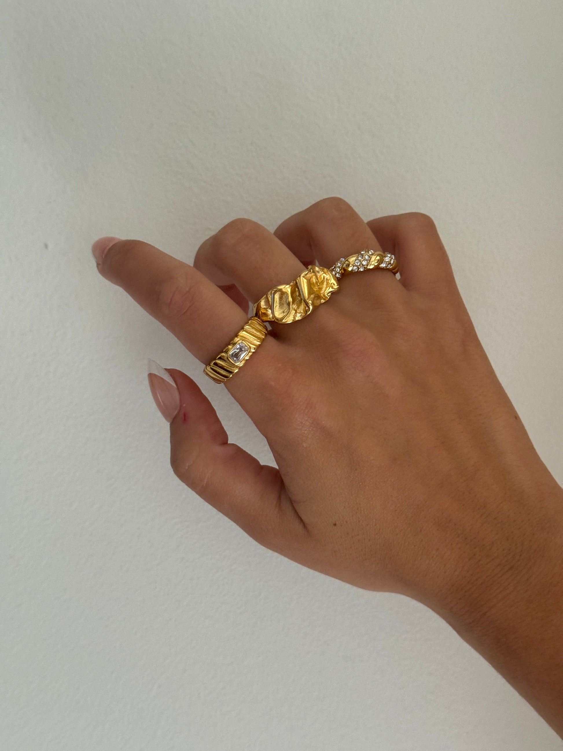 Gold ring statement rings, gold nugget ring, irregular gold ring chunky, hammered gold ring, statement ring thick gold ring bold ring women