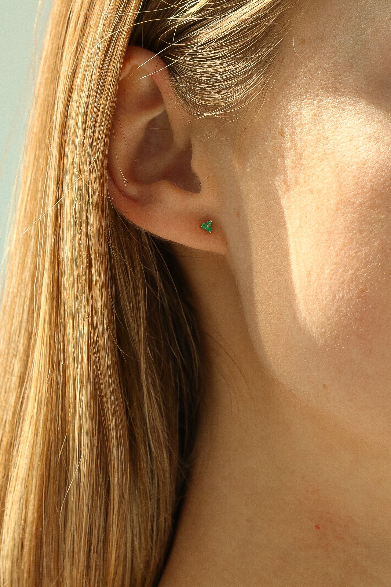 Alexandria Emerald Stud Earrings