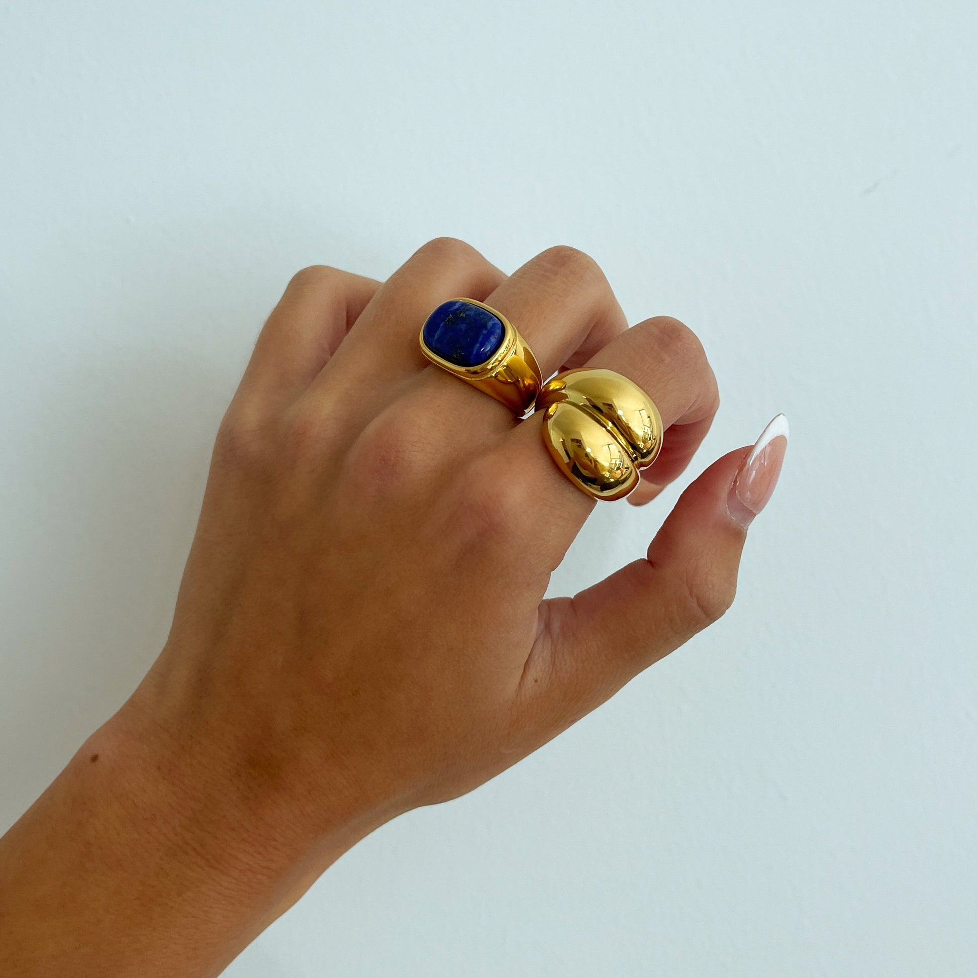 Gold Chunky Statement Dome Ring, large dome ring, minimalist ring, statement ring, dome bubble ring, modern dome ring, silver dome ring bold