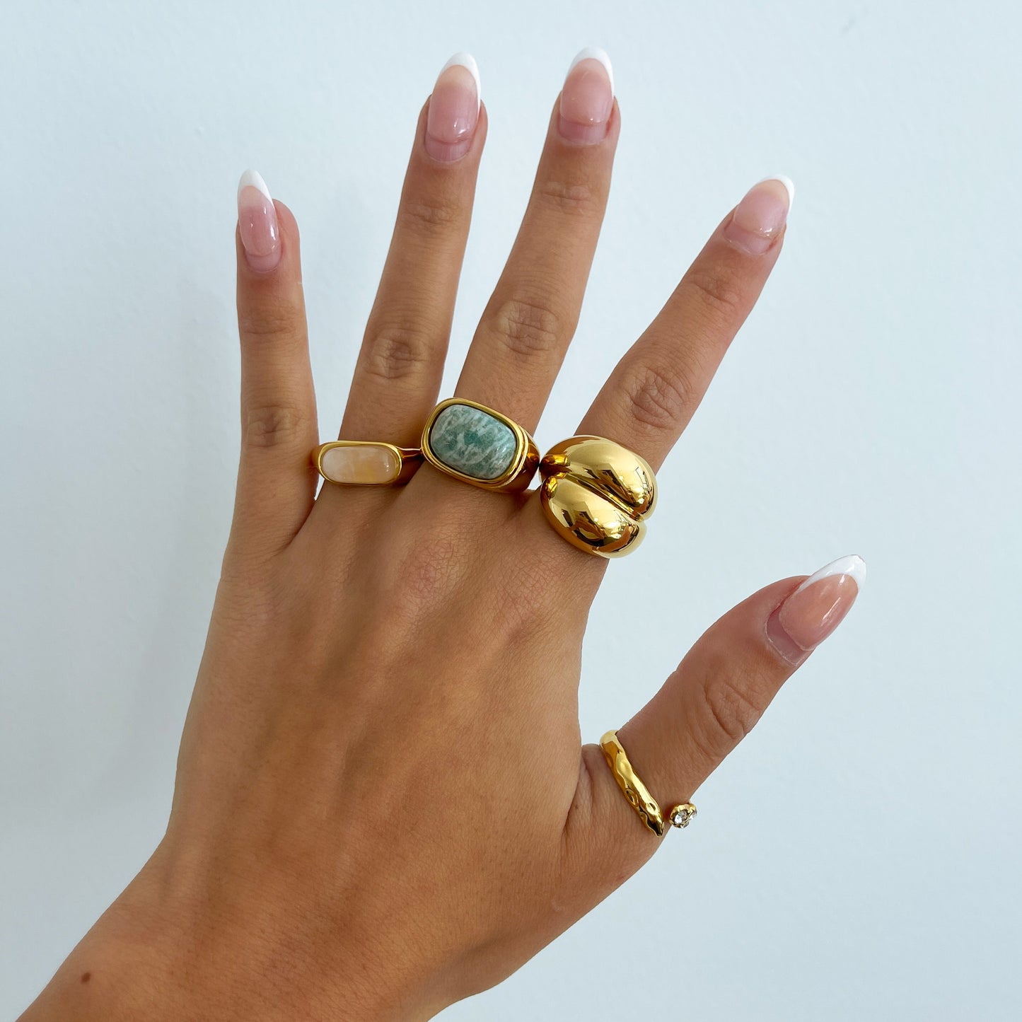 Gold Chunky Statement Dome Ring, large dome ring, minimalist ring, statement ring, dome bubble ring, modern dome ring, silver dome ring bold